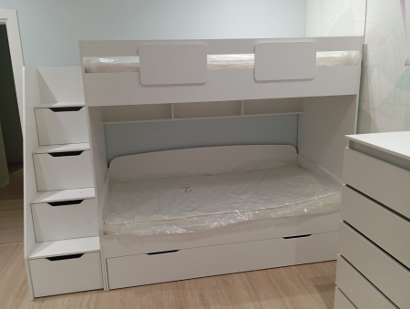 Кровать-чердак 200х90 коллекции Мозаика-2  от Династия Kids