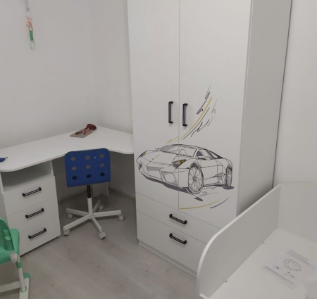 Стол угловой коллекции Престиж (с принтом) от Династия Kids