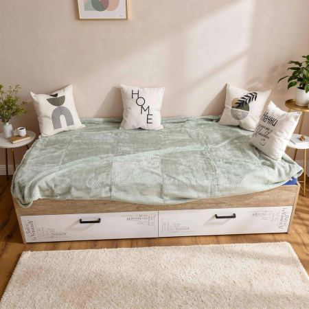 Кровать коллекции Твой Стиль New 200х90 (прямая спинка) от Династия Kids