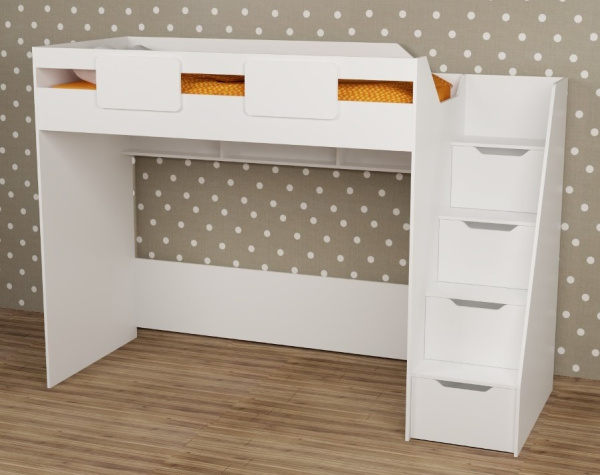 Кровать-чердак 190х90 коллекции Мозаика-2 