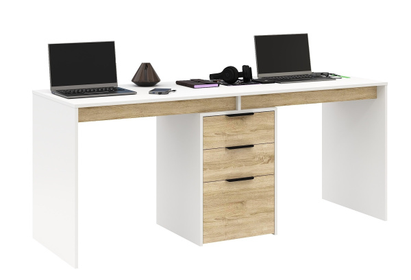 Стол Тандем 1800 мм (фасады дуб сонома)