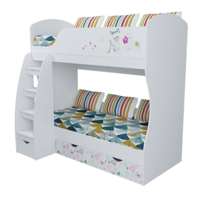 Кровать 2-х ярусная коллекции Анита 180х80 от Династия Kids