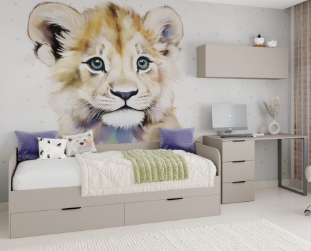 Шкаф 3-х дверный коллекции Брайт Велюр от Династия Kids