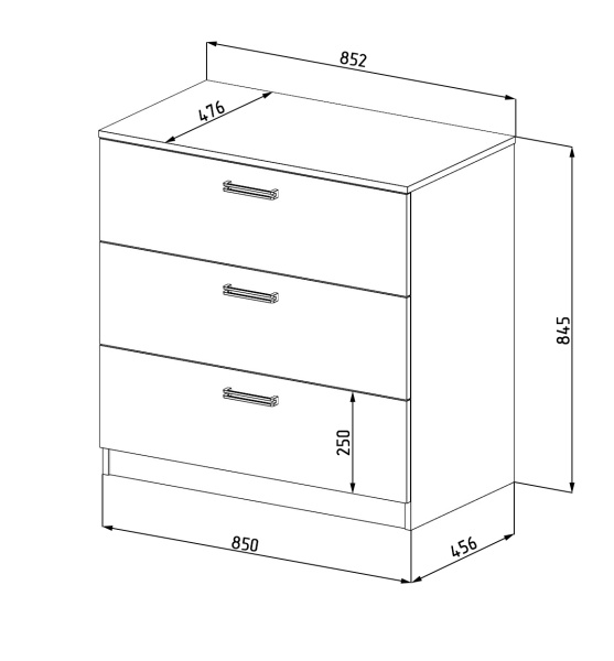 Комод коллекции Гранд (с доводчиками) от Династия Kids
