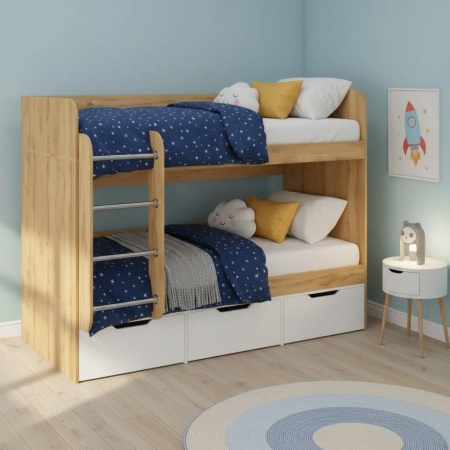 Двухъярусная кровать Малыши Двойняшки 180х80 (цвета разные) от Династия Kids