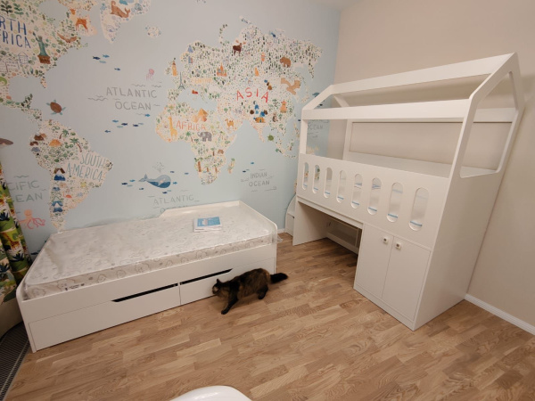 Кровать 190х90 коллекции Мозаика-2  от Династия Kids