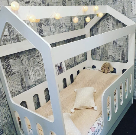 Кровать домик Теремок 160х80 с ящиком  от Династия Kids