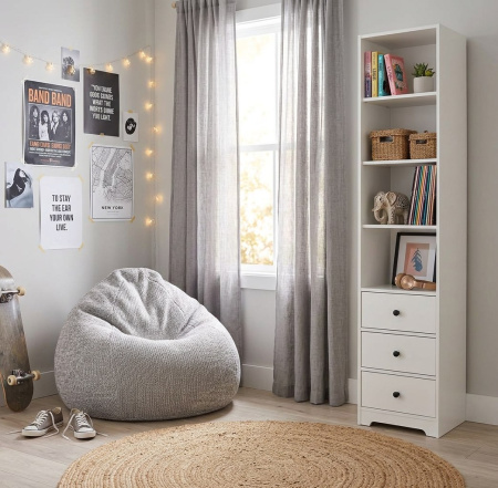 Комплект мебели для детской: кровать Норд 190х90 + полка Юниор + стеллаж Домик + стеллаж Норд от Династия Kids