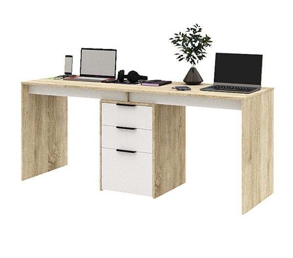 Стол Тандем 1800 мм (корпус дуб сонома)