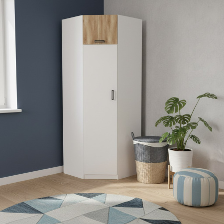 Шкаф угловой + стол с 3 ящиками коллекции Твой Стиль от Династия Kids