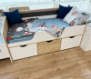 Кровать Малыш 160х80  (дуб сонома+белый) от Династия Kids