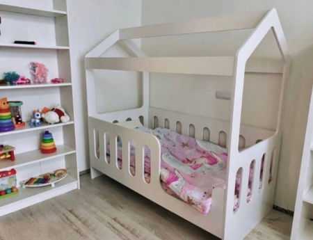 Кровать домик Теремок 160х80 с ящиком  от Династия Kids