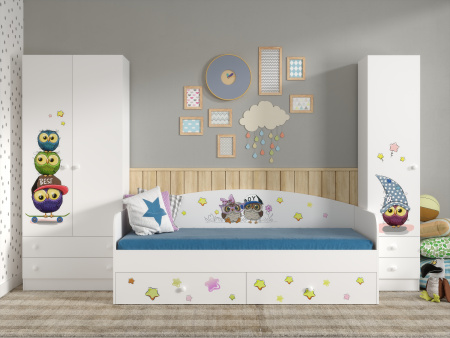 Кровать коллекции Совята NEW 190х90 от Династия Kids