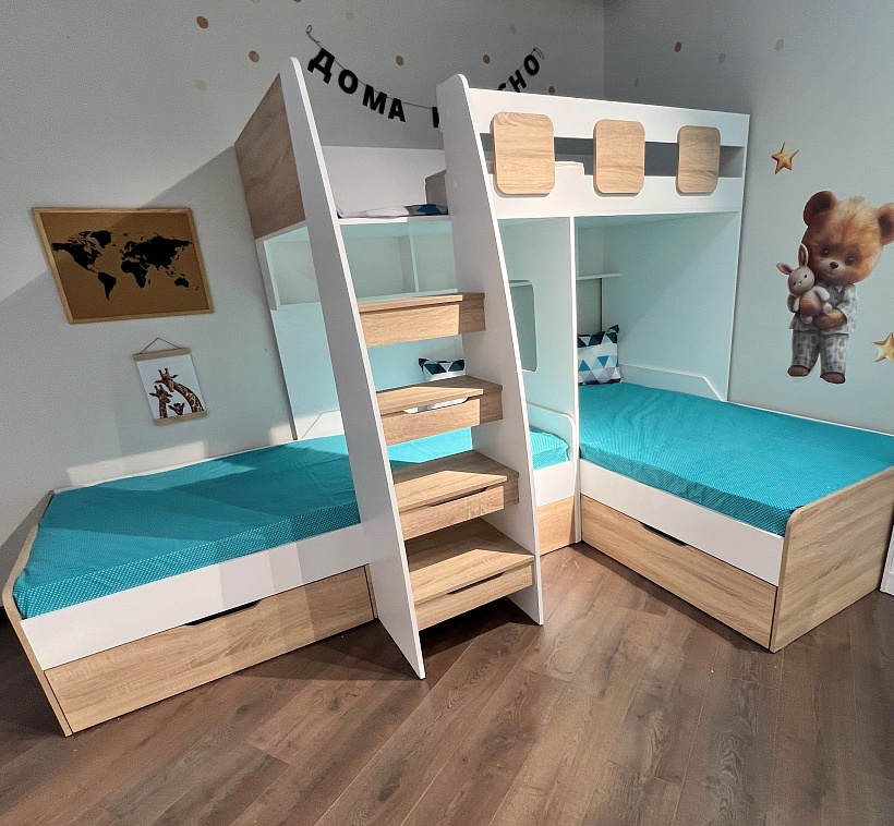 Трехъярусные кровати 