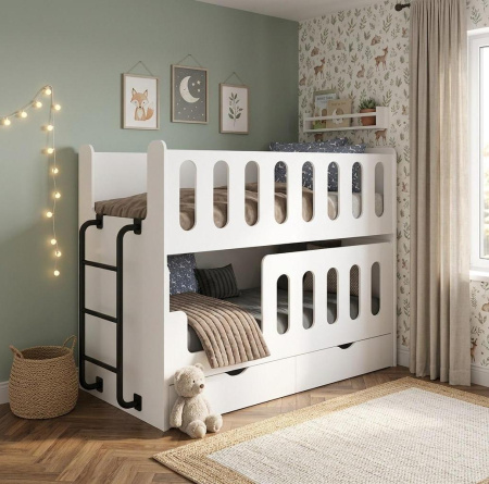 Двухъярусная выдвижная кровать Близняшки 160х80  от Династия Kids