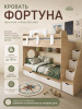 Кровать 2-х ярусная Фортуна (гаскон пайн + белый) 180х80 от Династия Kids