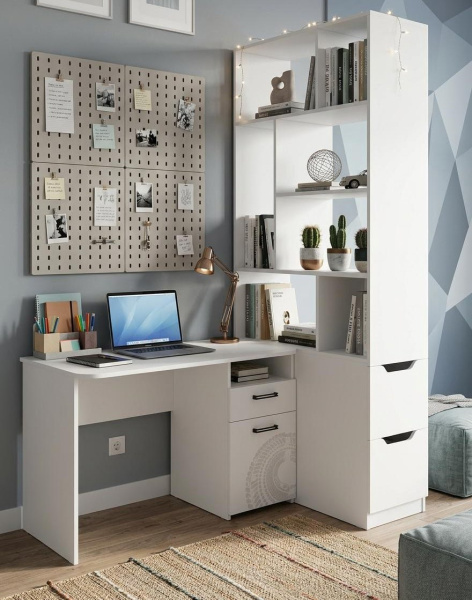 Стеллаж-перегородка + стол коллекции Престиж