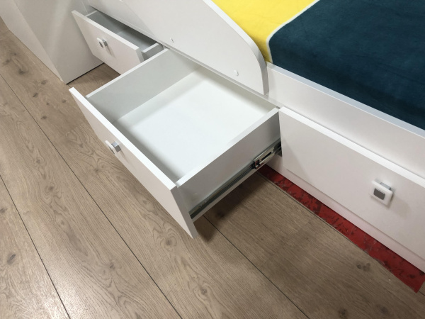 Кровать 160х80 Умка-5 с бортиком и ящиками  от Династия Kids