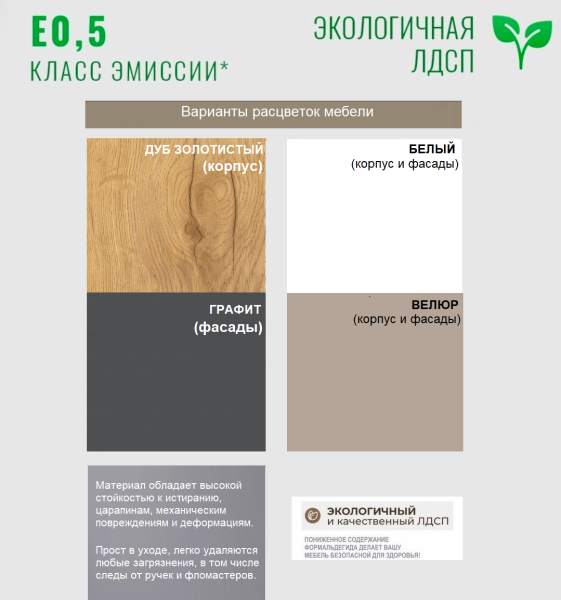 Угловой шкаф коллекции Брайт Графит от Династия Kids