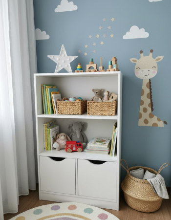 Стеллажи детские Уют 2 + Уют 3 + Уют 4 от Династия Kids