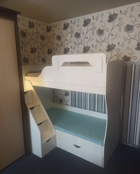 Двухъярусная кровать Умка-3 (левая) 90х200 от Династия Kids