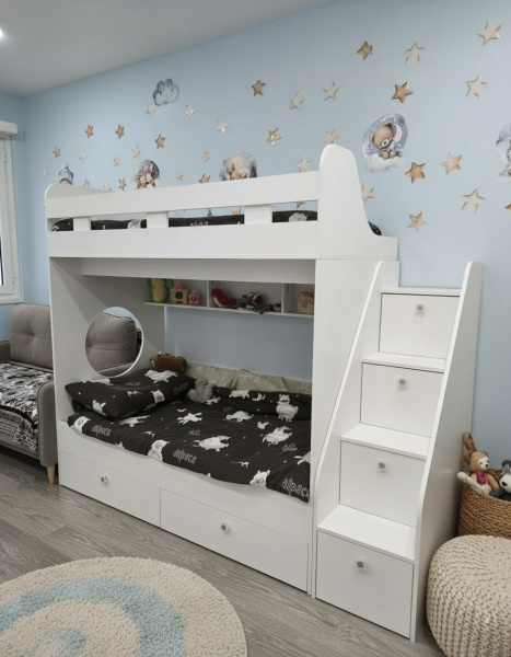 Кровать двухъярусная 160х80 Юниор-1  от Династия Kids