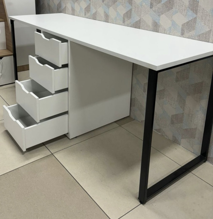 Стол Дуэт 1800 мм (дуб каньон + опоры черные) от Династия Kids