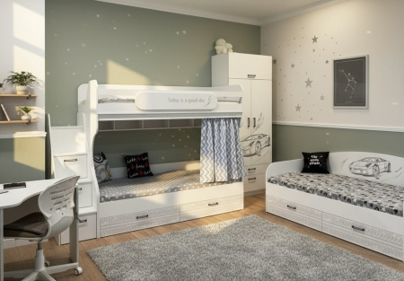 Кровать коллекции Престиж 190х90 от Династия Kids