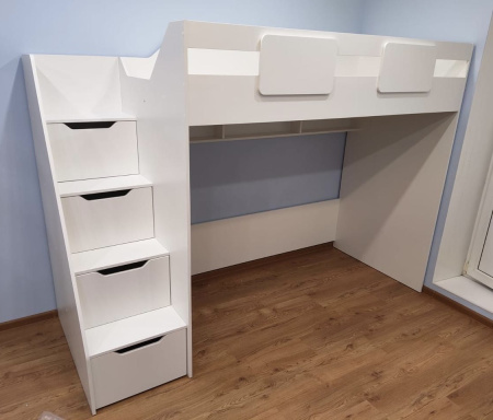 Кровать-чердак 200х90 коллекции Мозаика-2  от Династия Kids